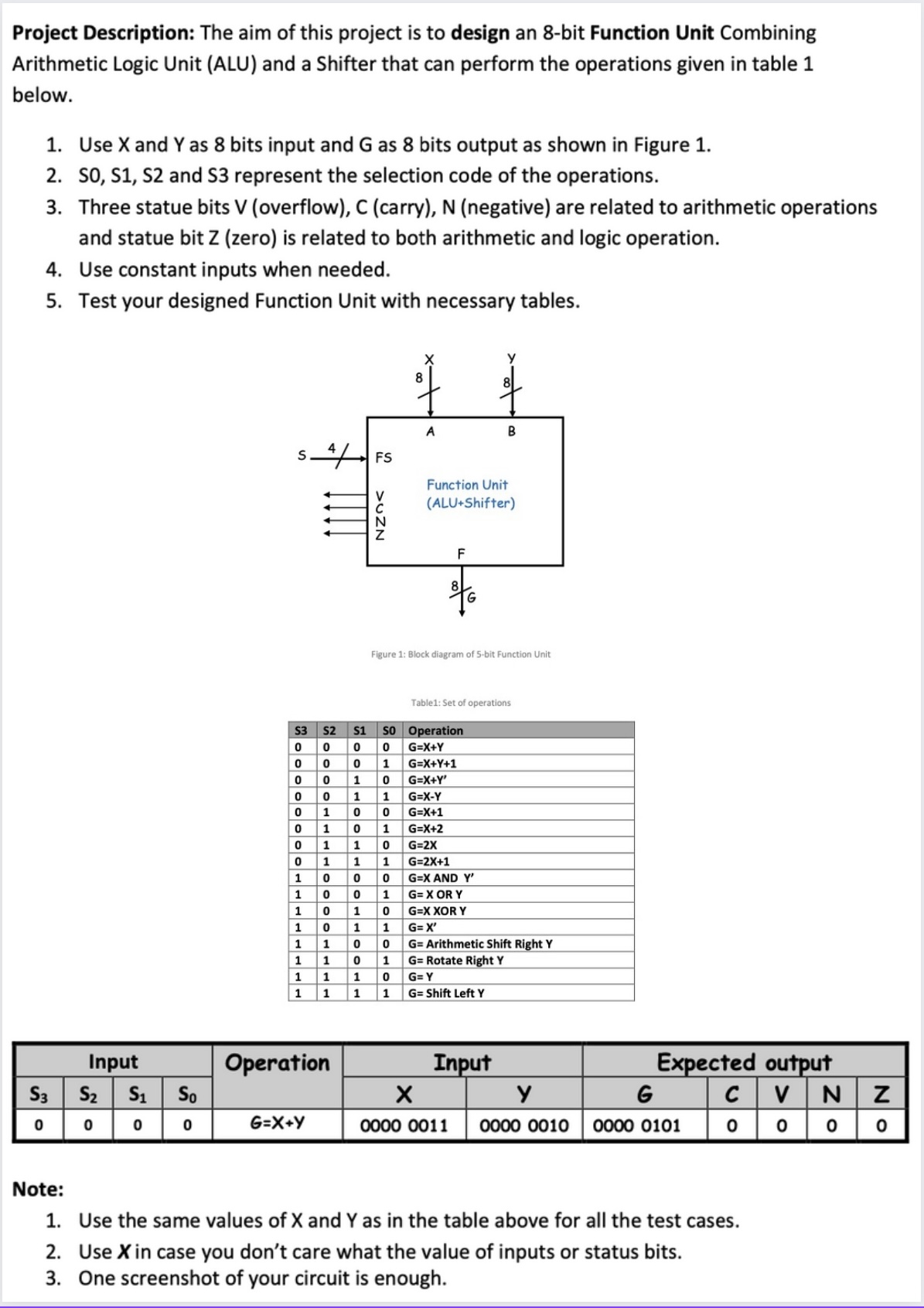 please solve using logisim: The aim of this