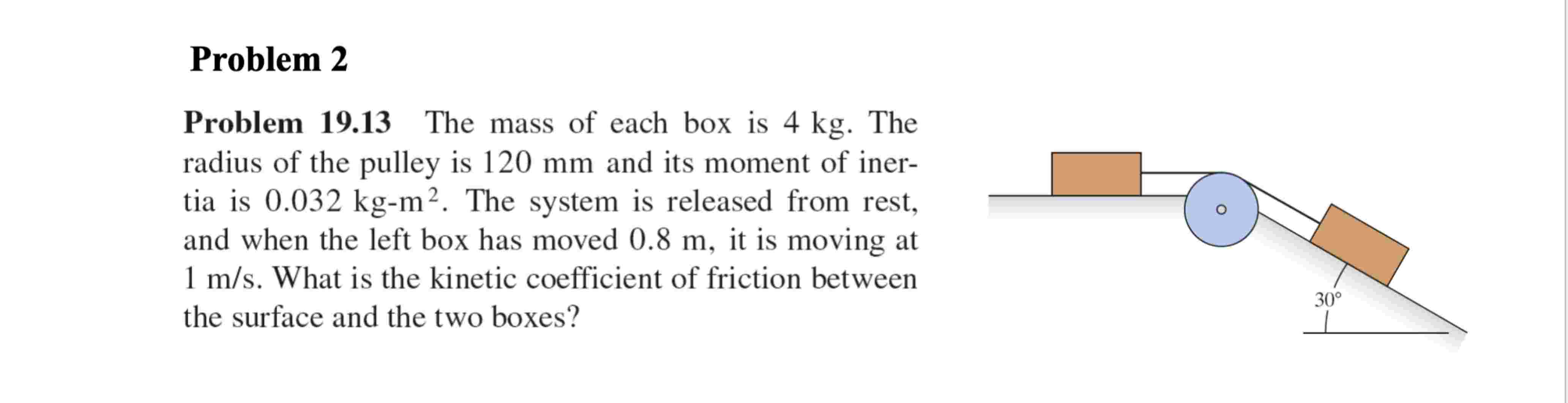Problem 2 Problem 1 9 . 1 3 The mass of each box