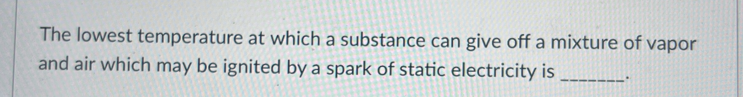 The lowest temperature at which a substance can