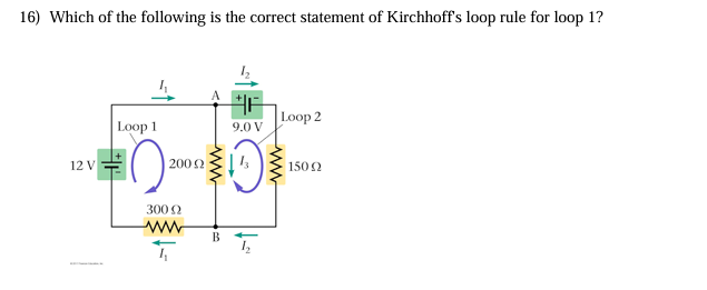 1 6 ) Which of the following is the correct