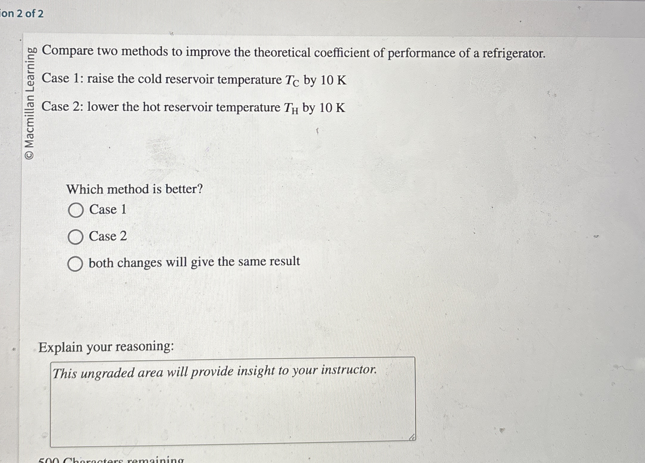 on 2 of 2 Compare two methods to improve the