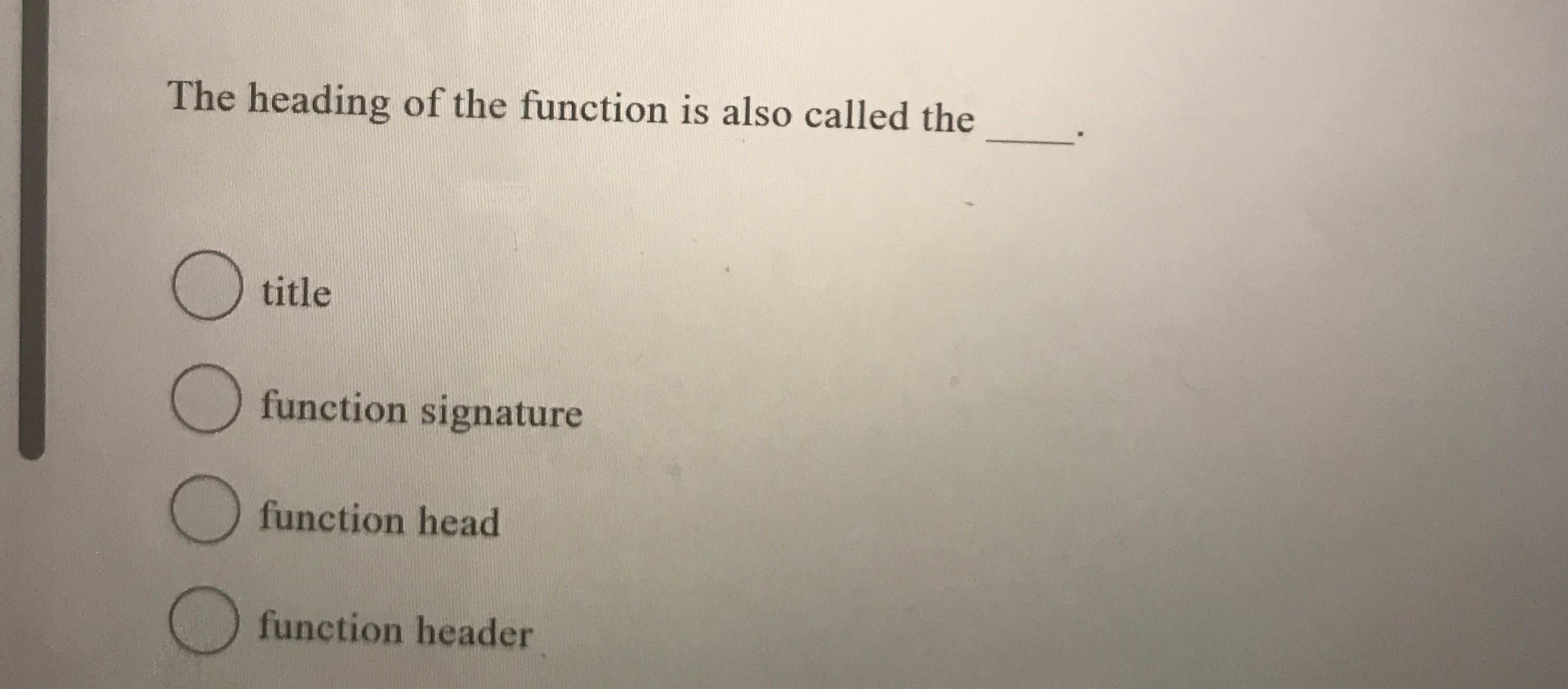 Which of the following is the "not equal to "