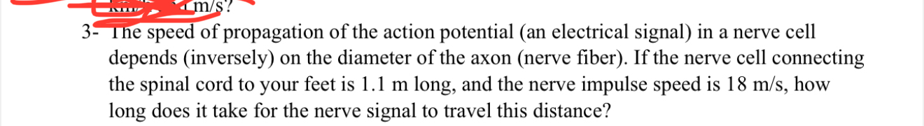 3 - The speed of propagation of the action