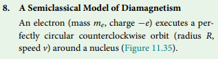 8 . A Semiclassical Model of Diamagnetism An