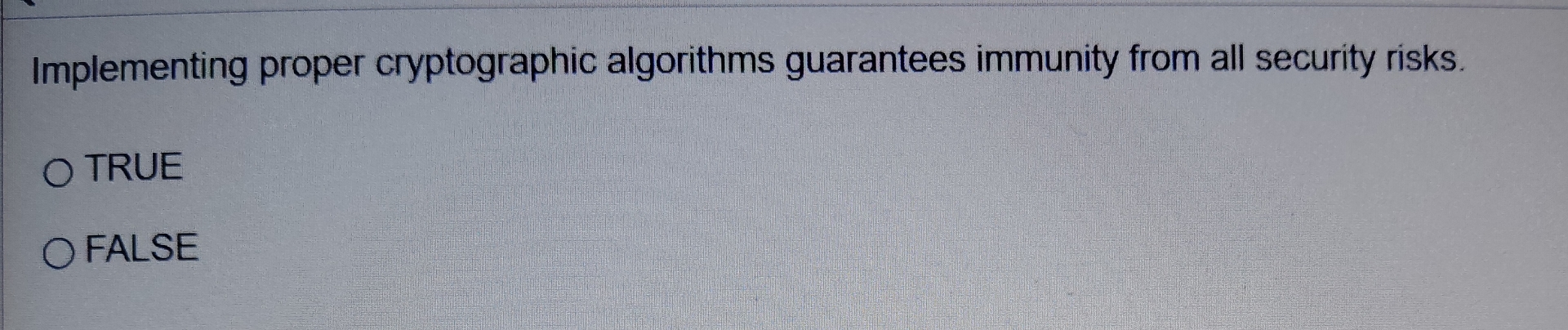 Implementing proper cryptographic algorithms