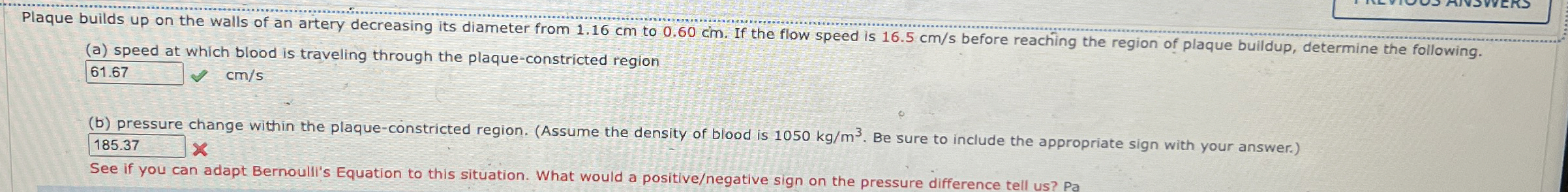 Plaque builds up on the walls of an artery