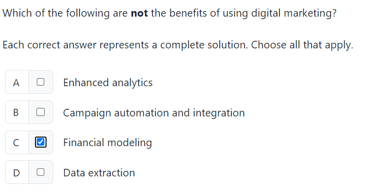 Which of the following are not the benefits of