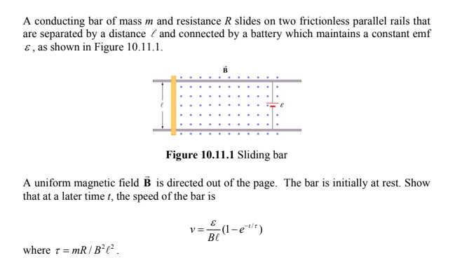 I know that emf = vBl , but I am unsure as to