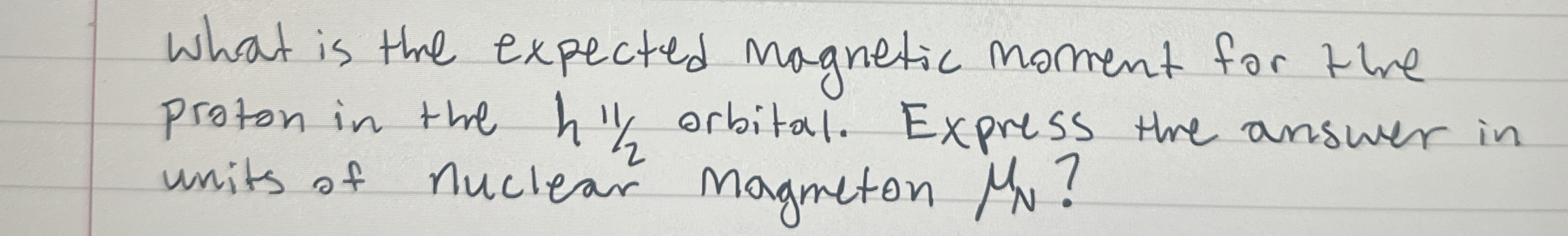 What is the expected magnetic morment for the