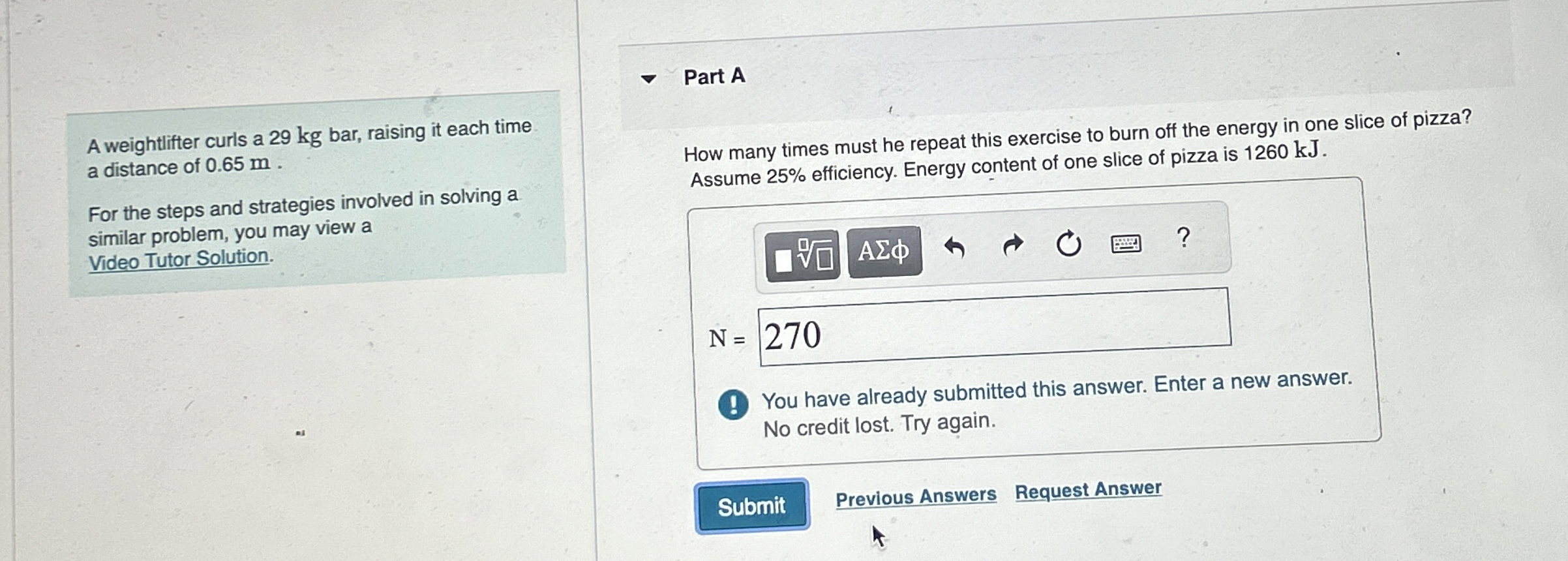 A weightlifter curls a 2 9 kg bar, raising it