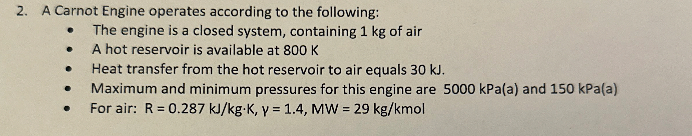 A Carnot Engine operates according to the