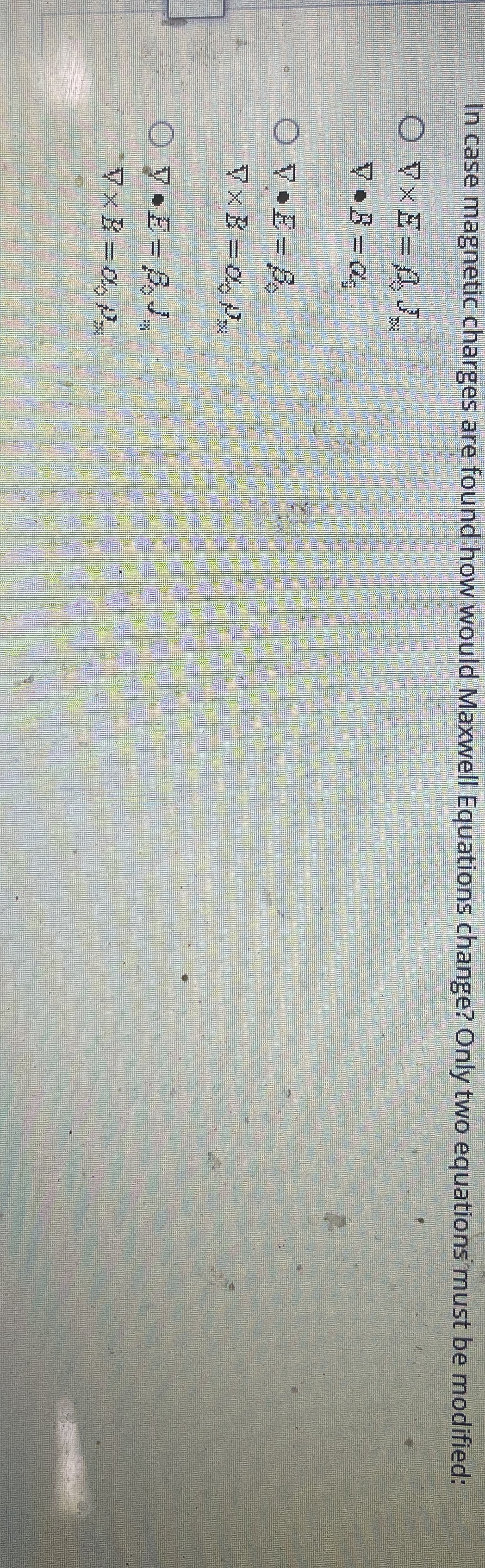 In case magnetic charges are found how would