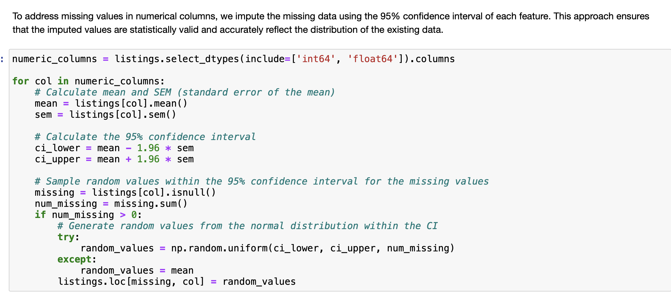 Please explain on your words this code. Assume