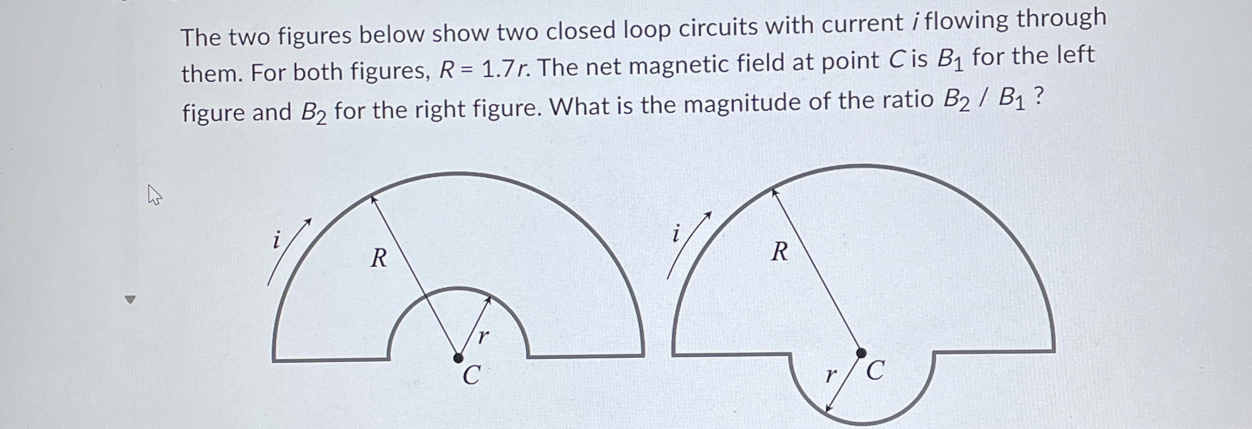The two figures below show two closed loop
