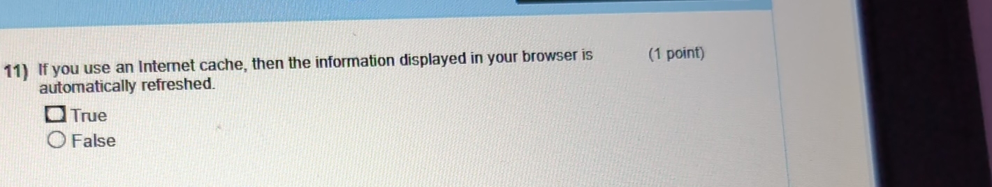If you use an Internet cache, then the