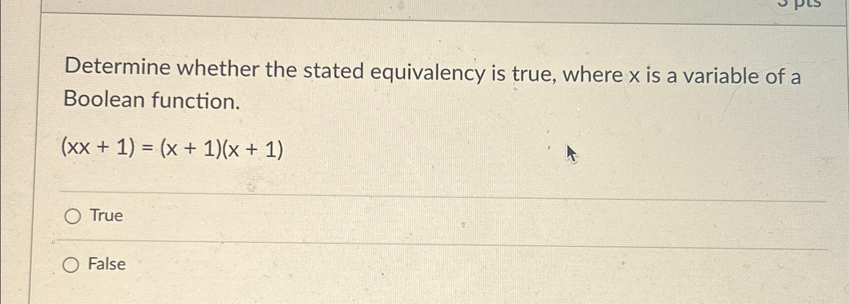 Determine whether the stated equivalency is true,