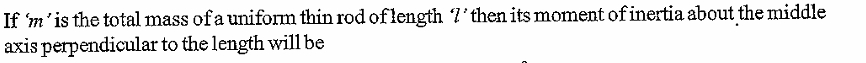 If ' \ ( m \ ) ' is the total mass of a uniform