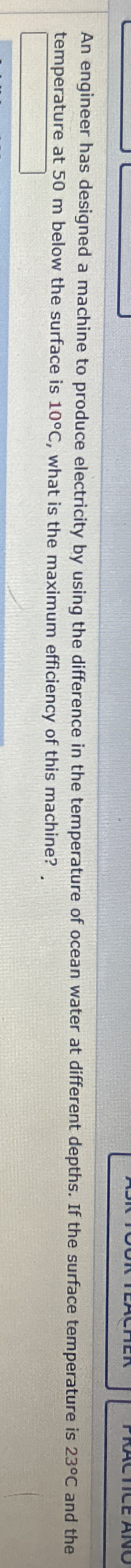 An engineer has designed a machine to produce