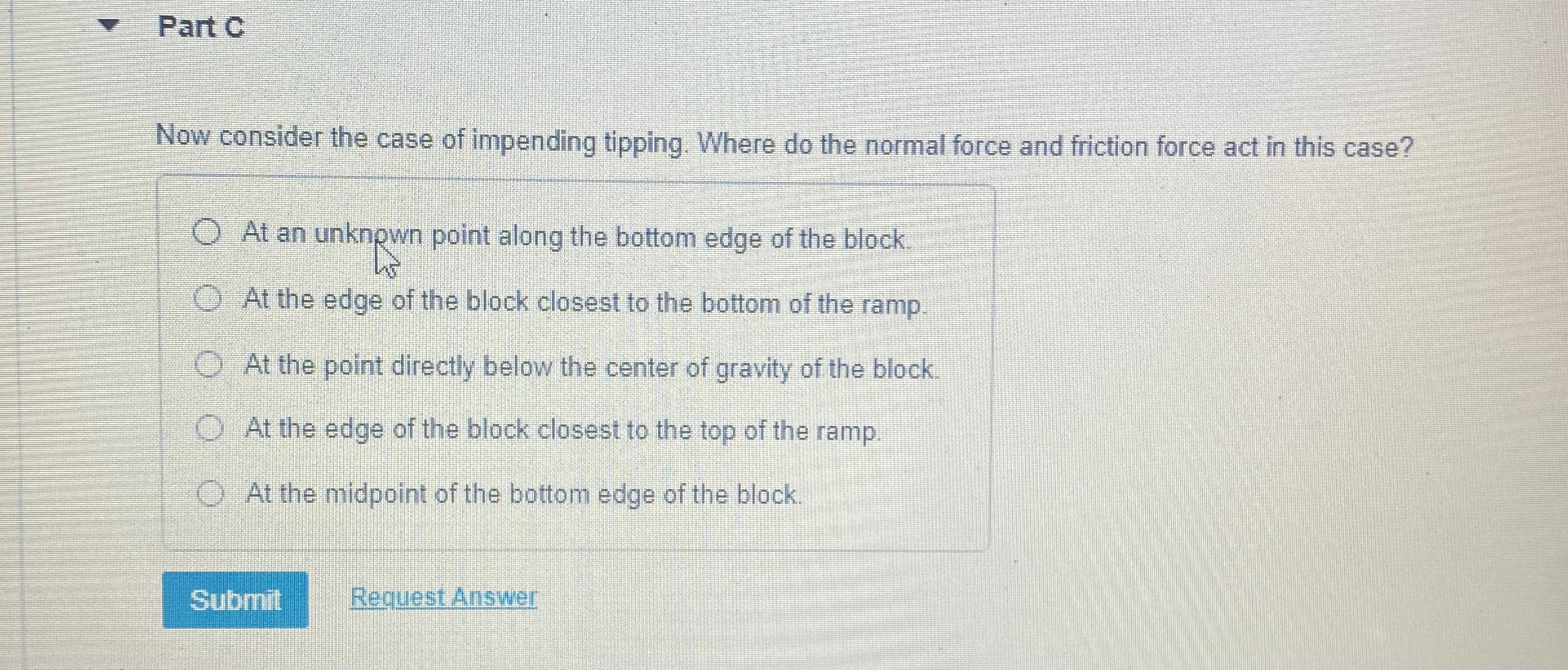 Part C Now consider the case of impending