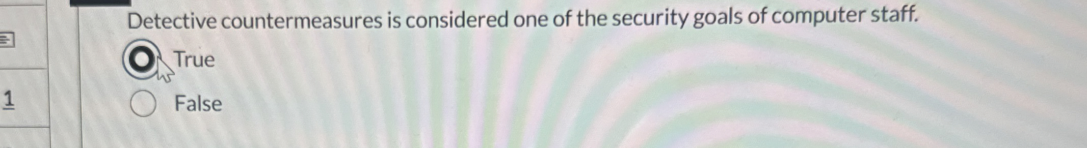 Detective countermeasures is considered one of