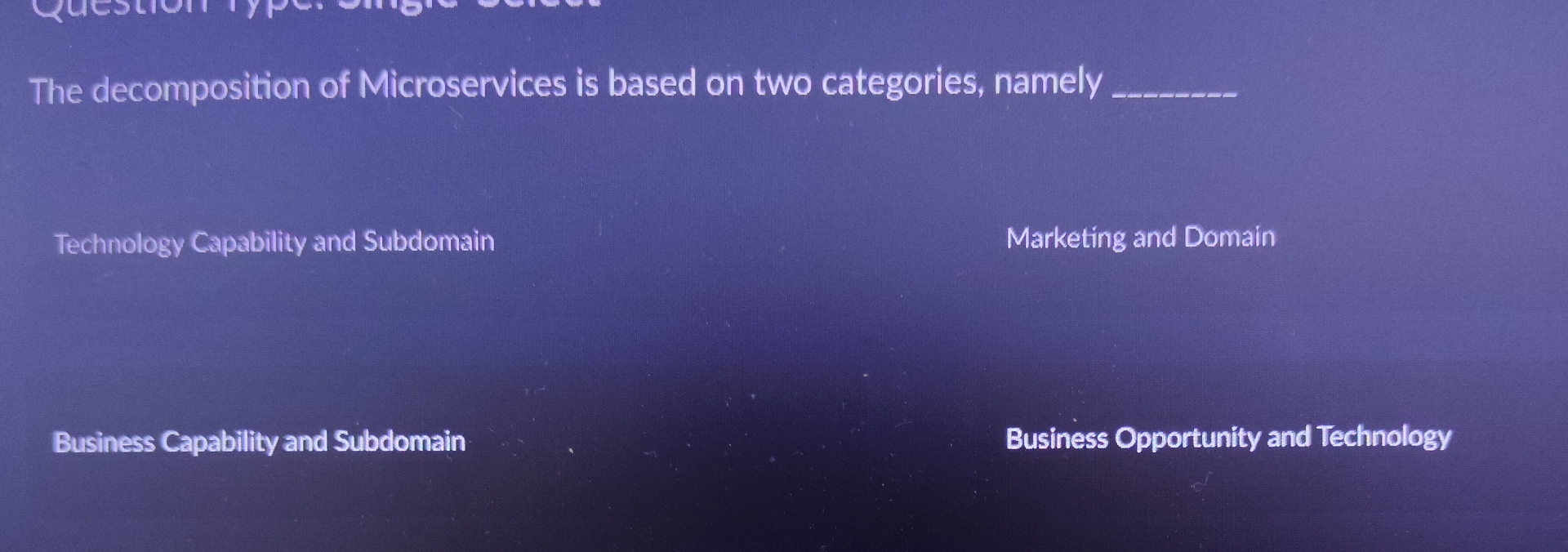 The decomposition of Microservices is based on