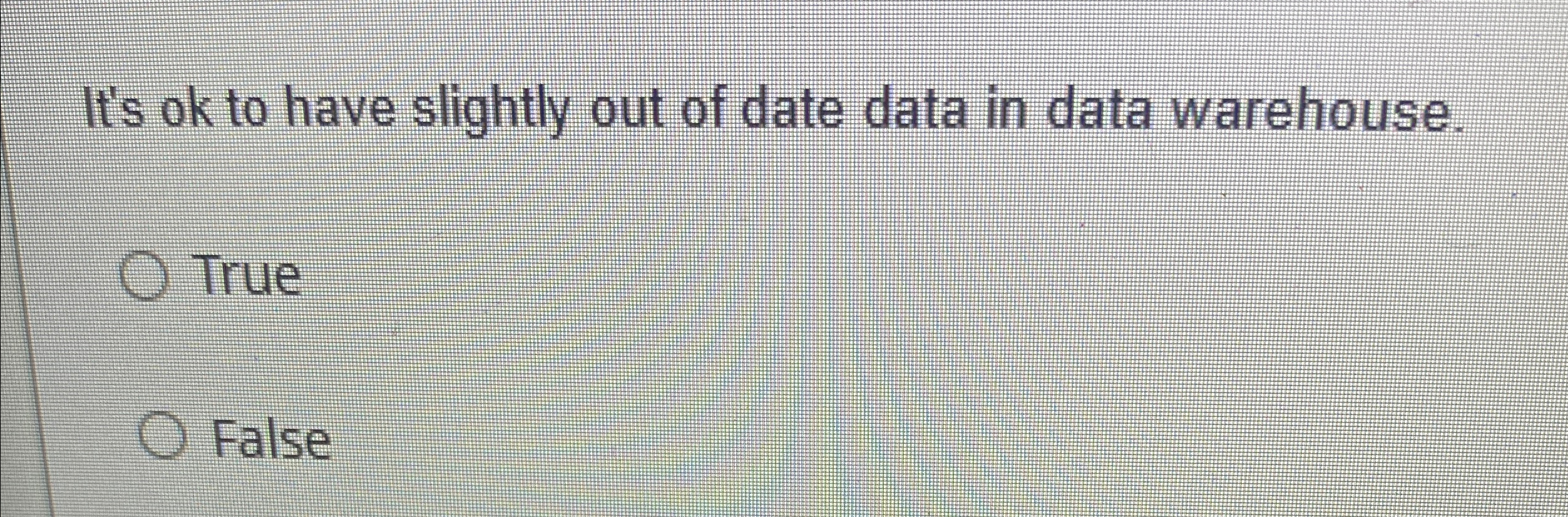 It's ok to have slightly out of date data in data