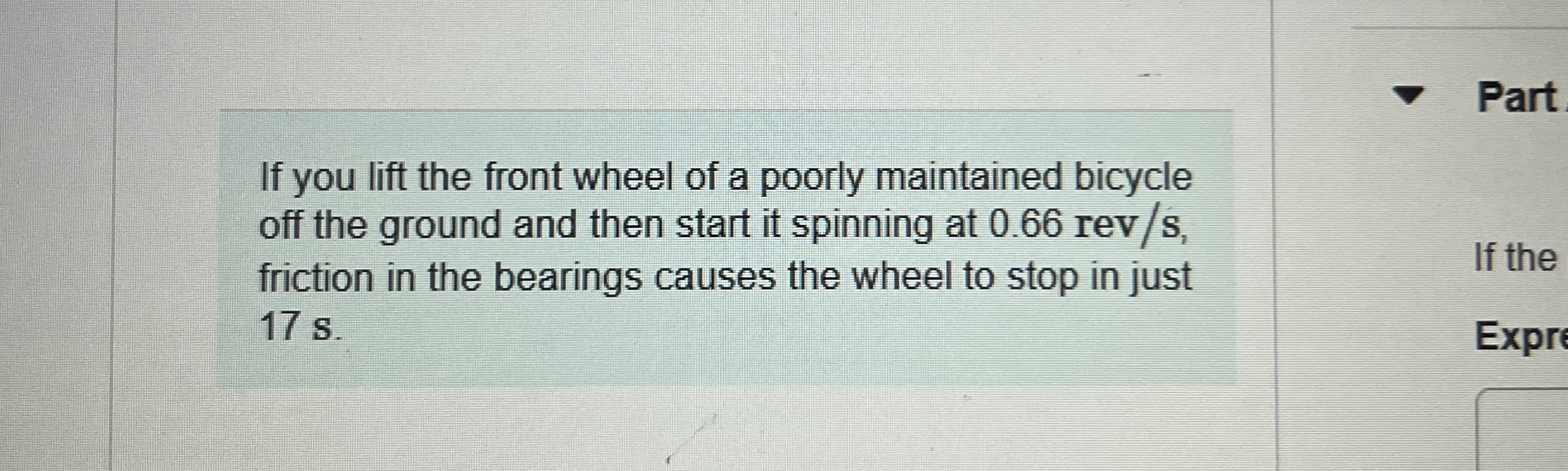 If you lift the front wheel of a poorly