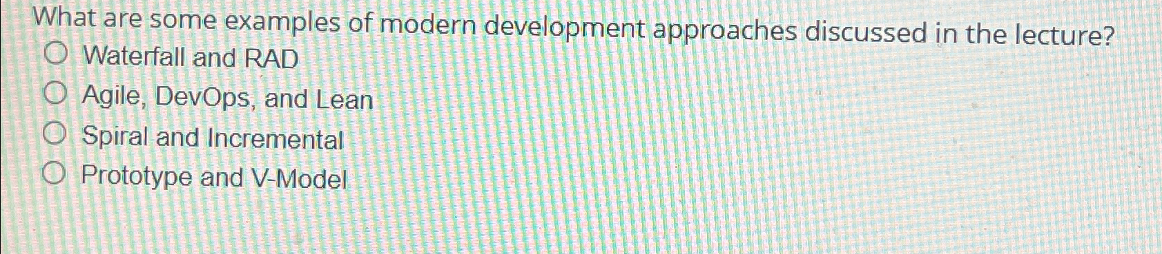 What are some examples of modern development