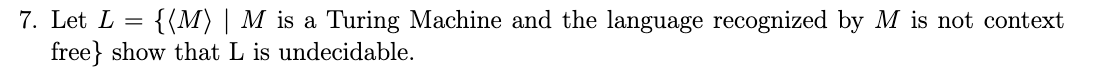 Let is a Turing Machine and the language