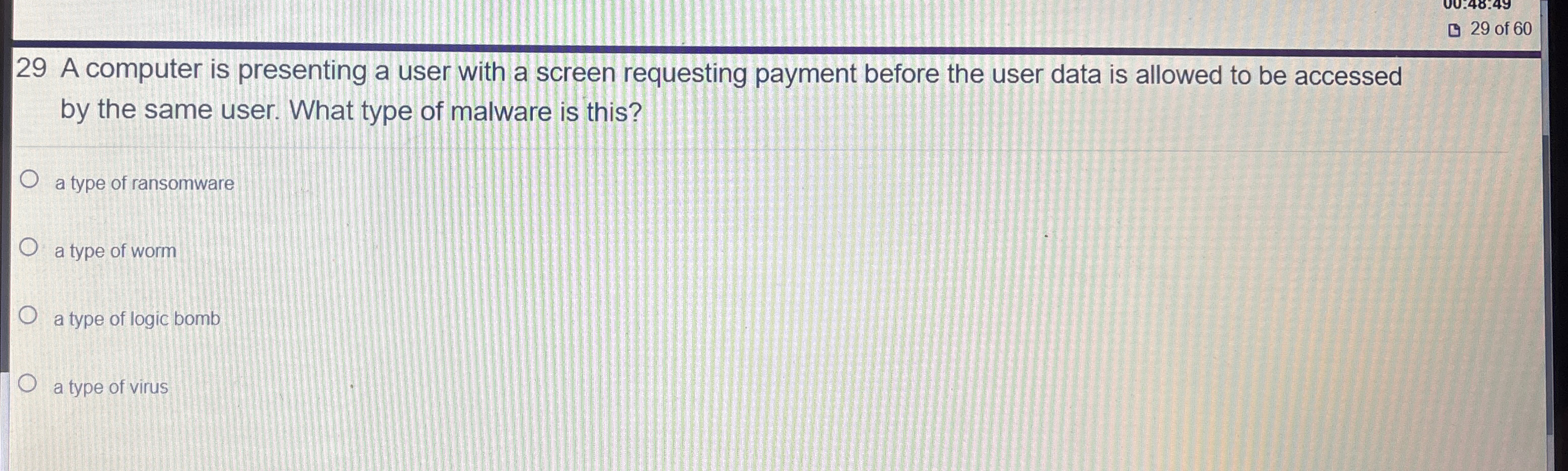 2 9 of 6 0 2 9 A computer is presenting a user