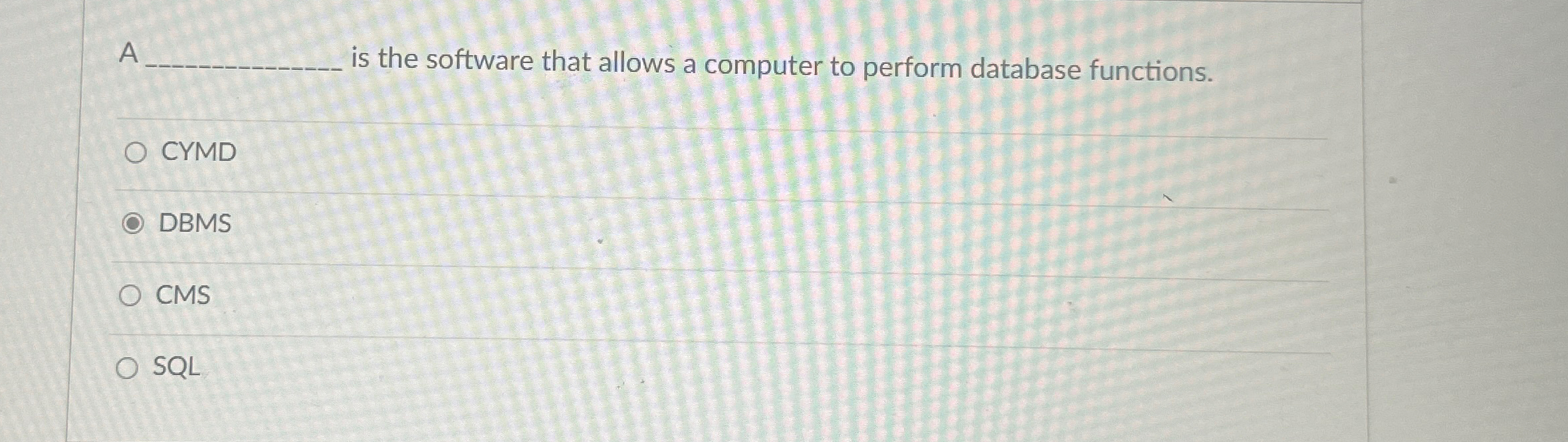 A is the software that allows a computer to