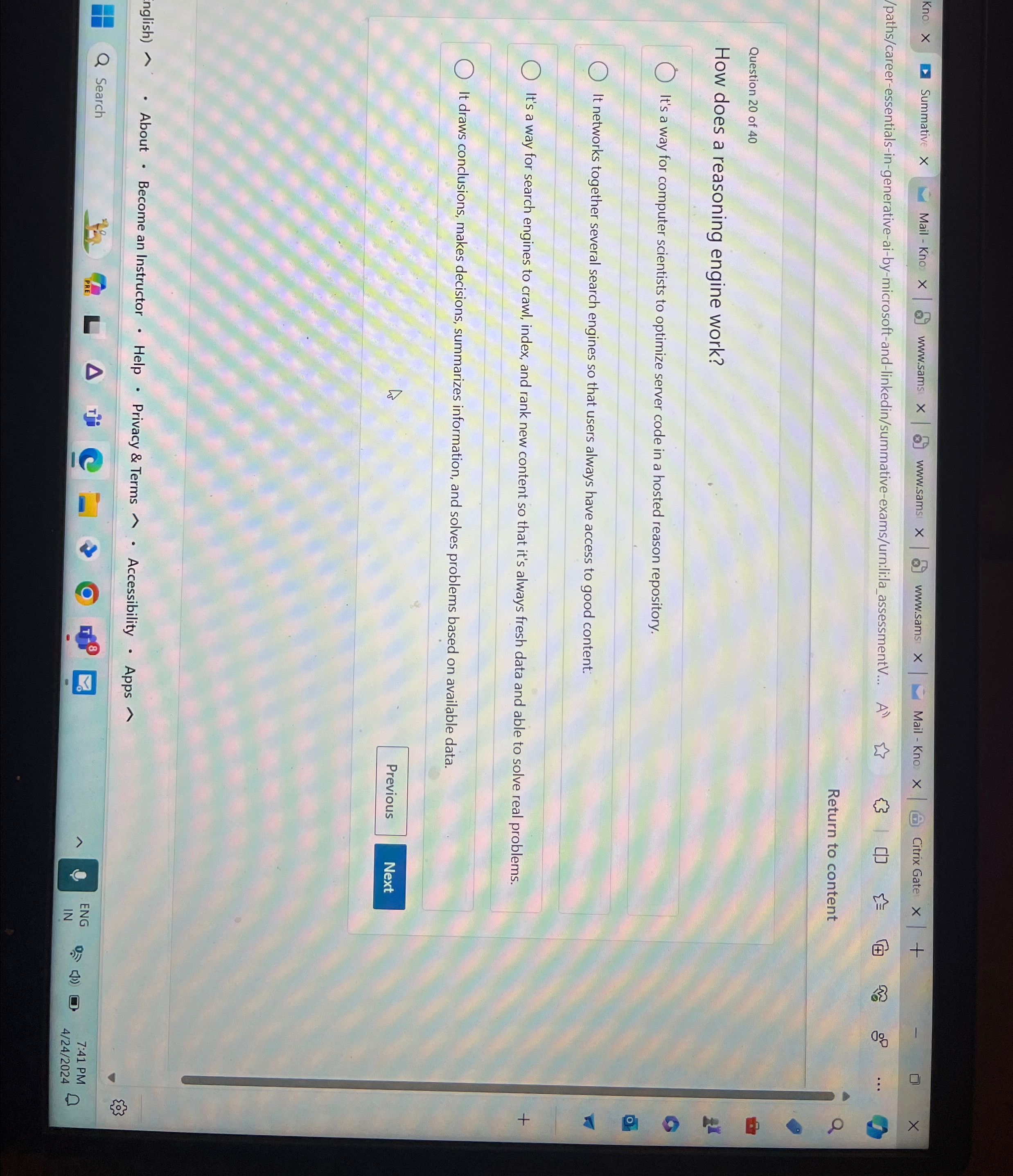 Kno Summative Mail - Kno www . sams www . sams