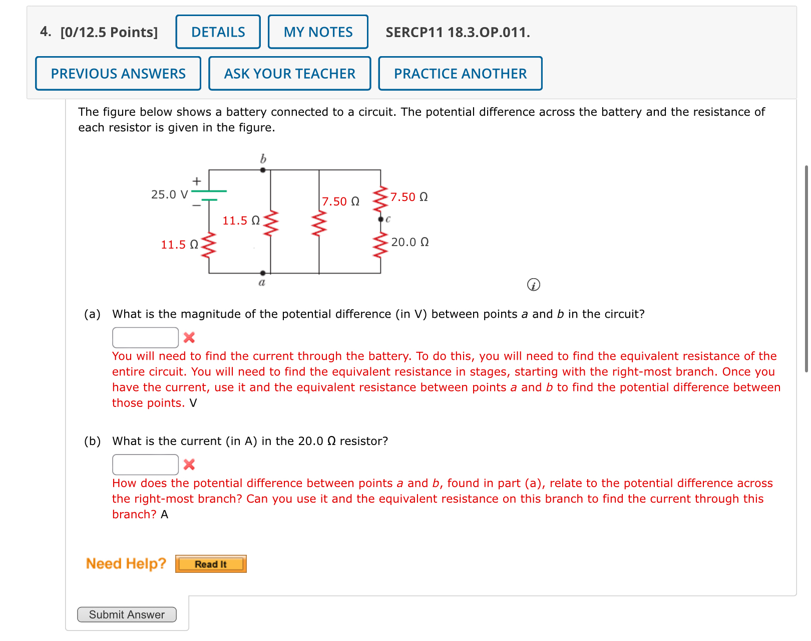 [ 0 / 1 2 . 5 Points ] SERCP 1 1 1 8 . 3 . 0 P .