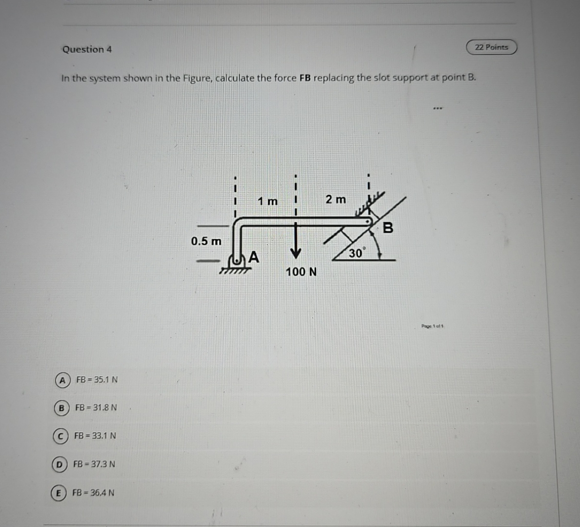 Question 4 2 2 Points In the system shown in the