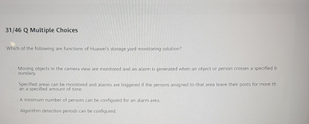 3 1 / 4 6 Q Multiple Choices Which of the