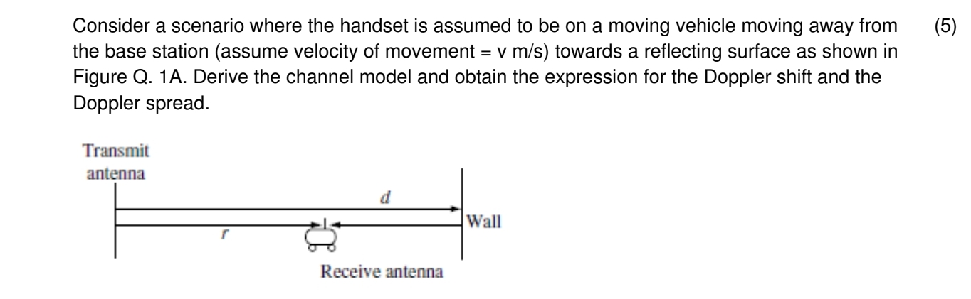 Consider a scenario where the handset is assumed