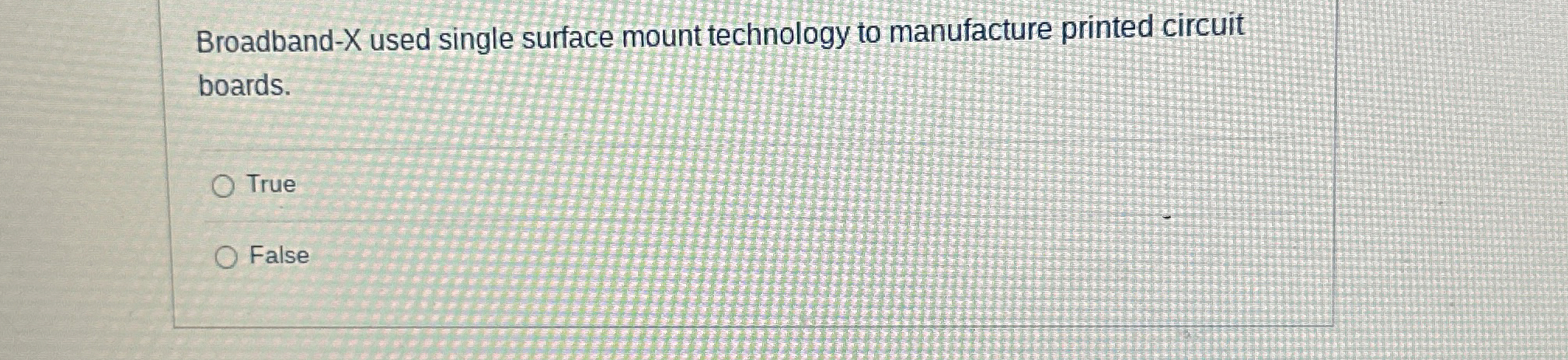 Broadband - X used single surface mount