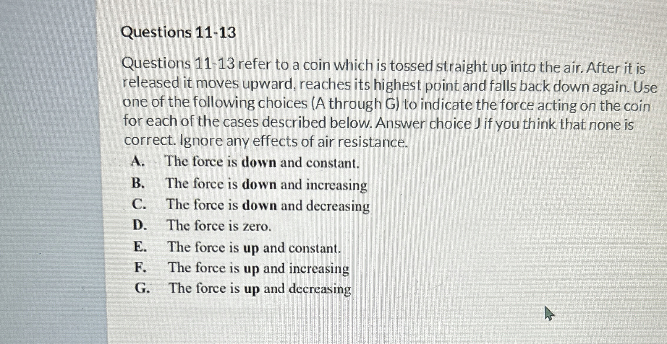 Questions 1 1 - 1 3 Questions 1 1 - 1 3 refer to
