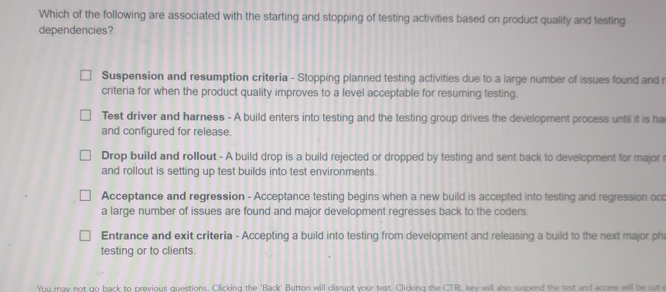 Which of the following are associated with the