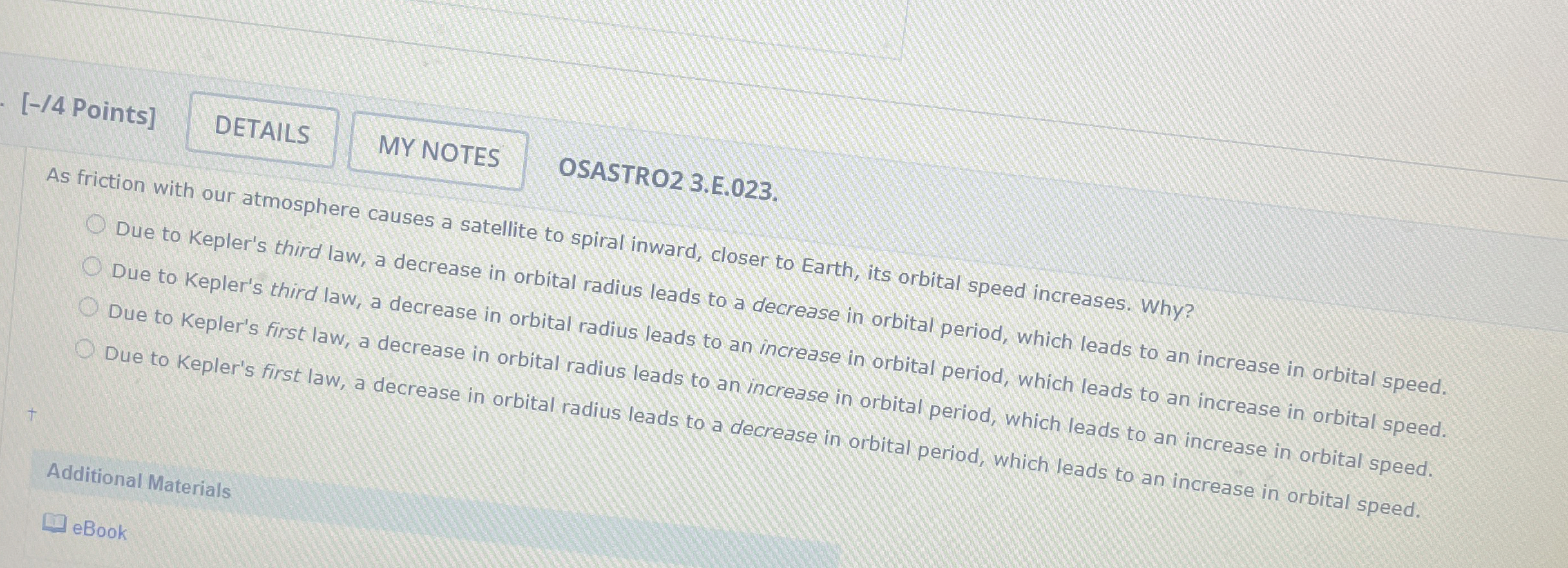 [ - / 4 Points ] OSASTRO 2 3 . E . 0 2 3 . to