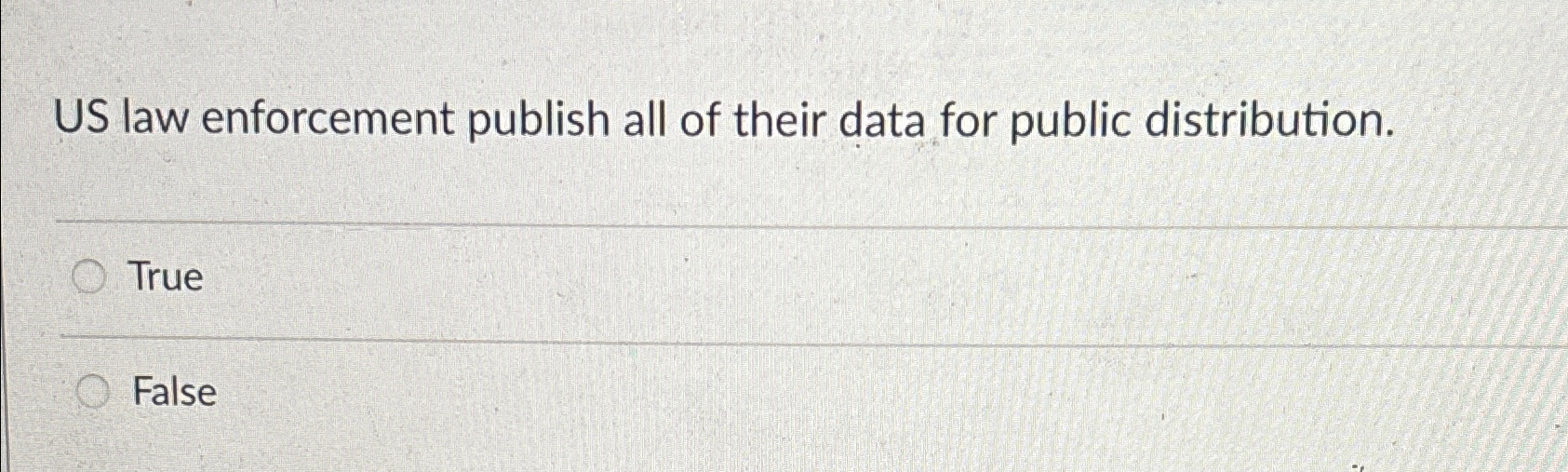 US law enforcement publish all of their data for