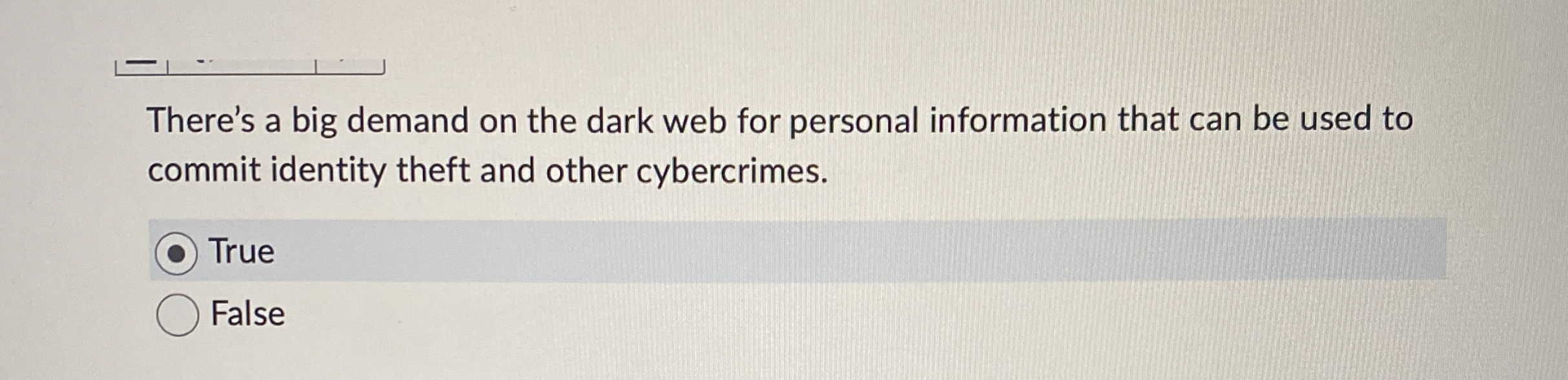 There's a big demand on the dark web for personal