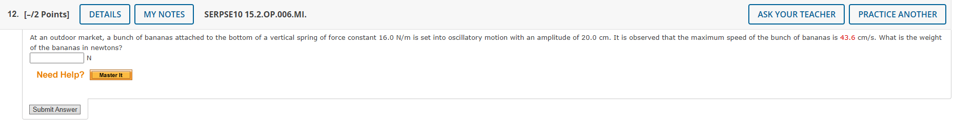 1 2 . [ - / 2 Points ] SERPSE 1 0 1 5 . 2 . OP .