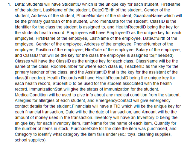 Using the information from the provided