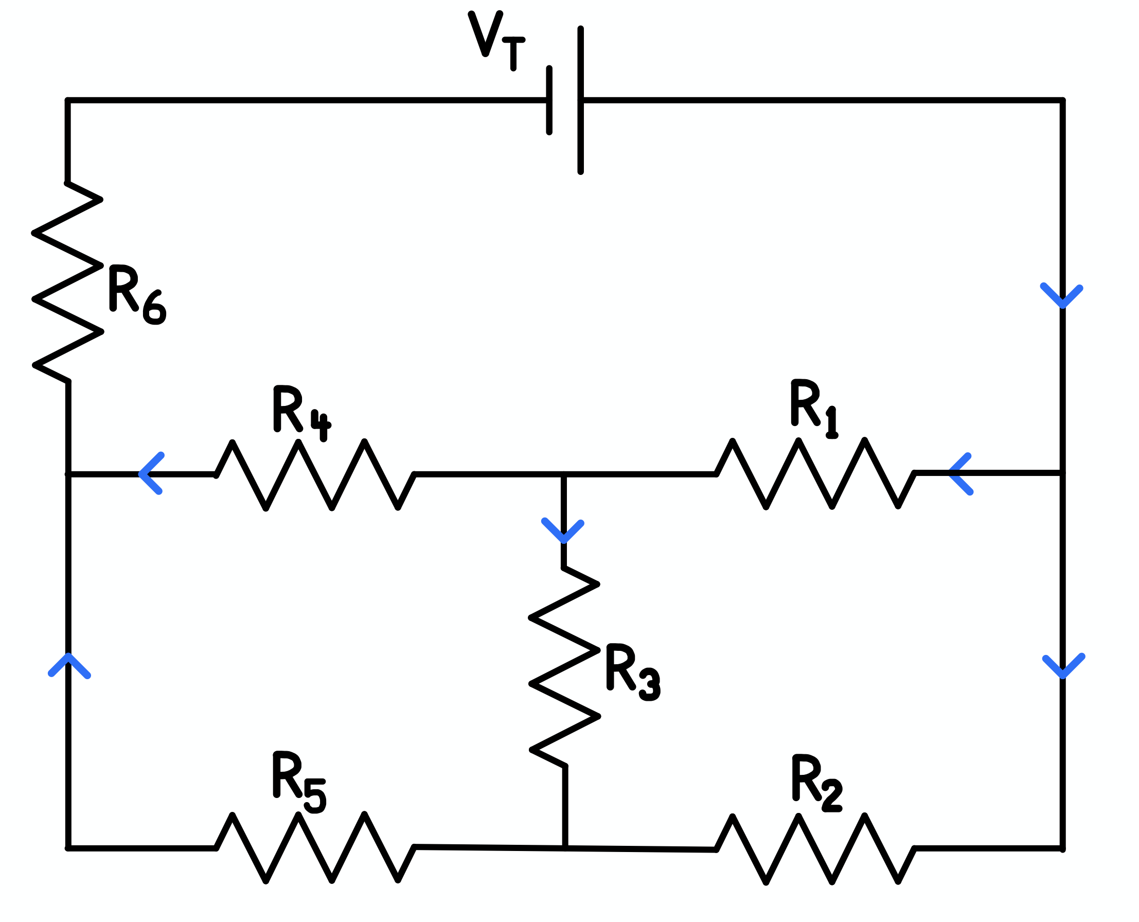 In the diagram below, the blue arrows show the