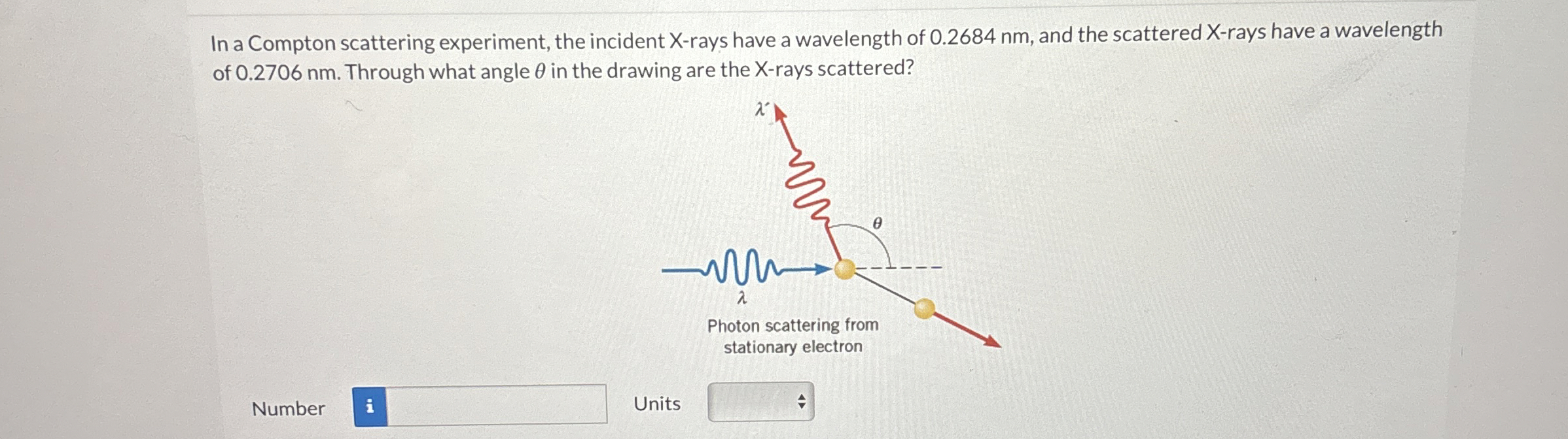 In a Compton scattering experiment, the incident