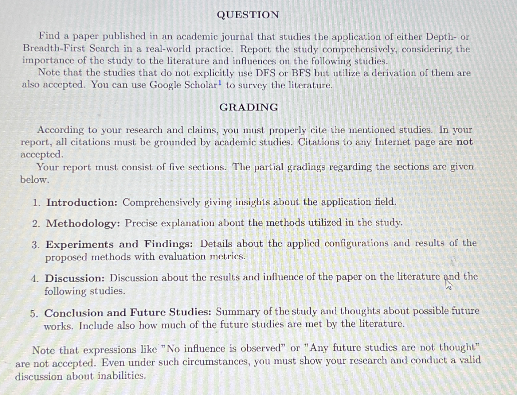 QUESTION Find a paper published in an academic