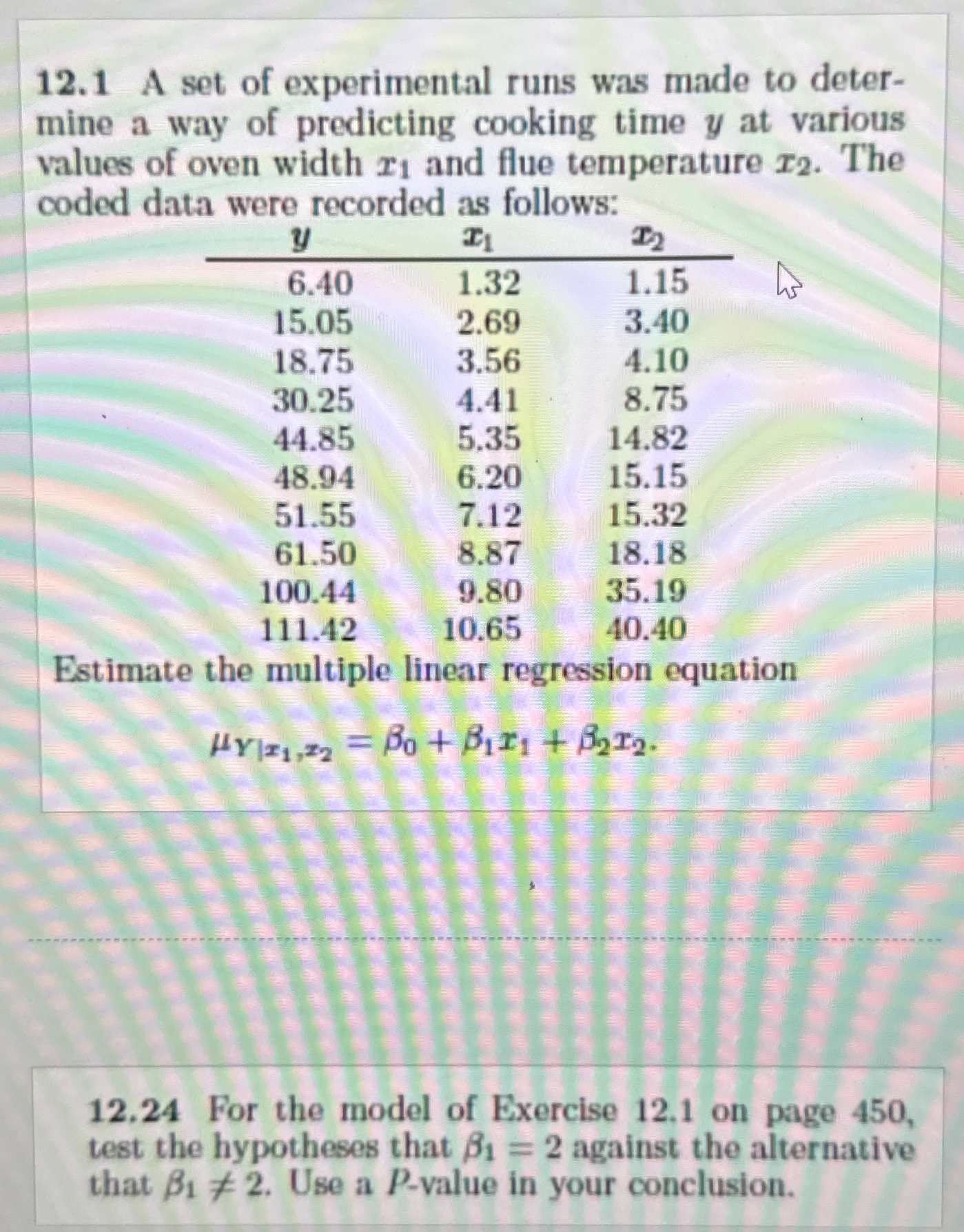 Solve 1 2 . 2 4 , dont use R code
