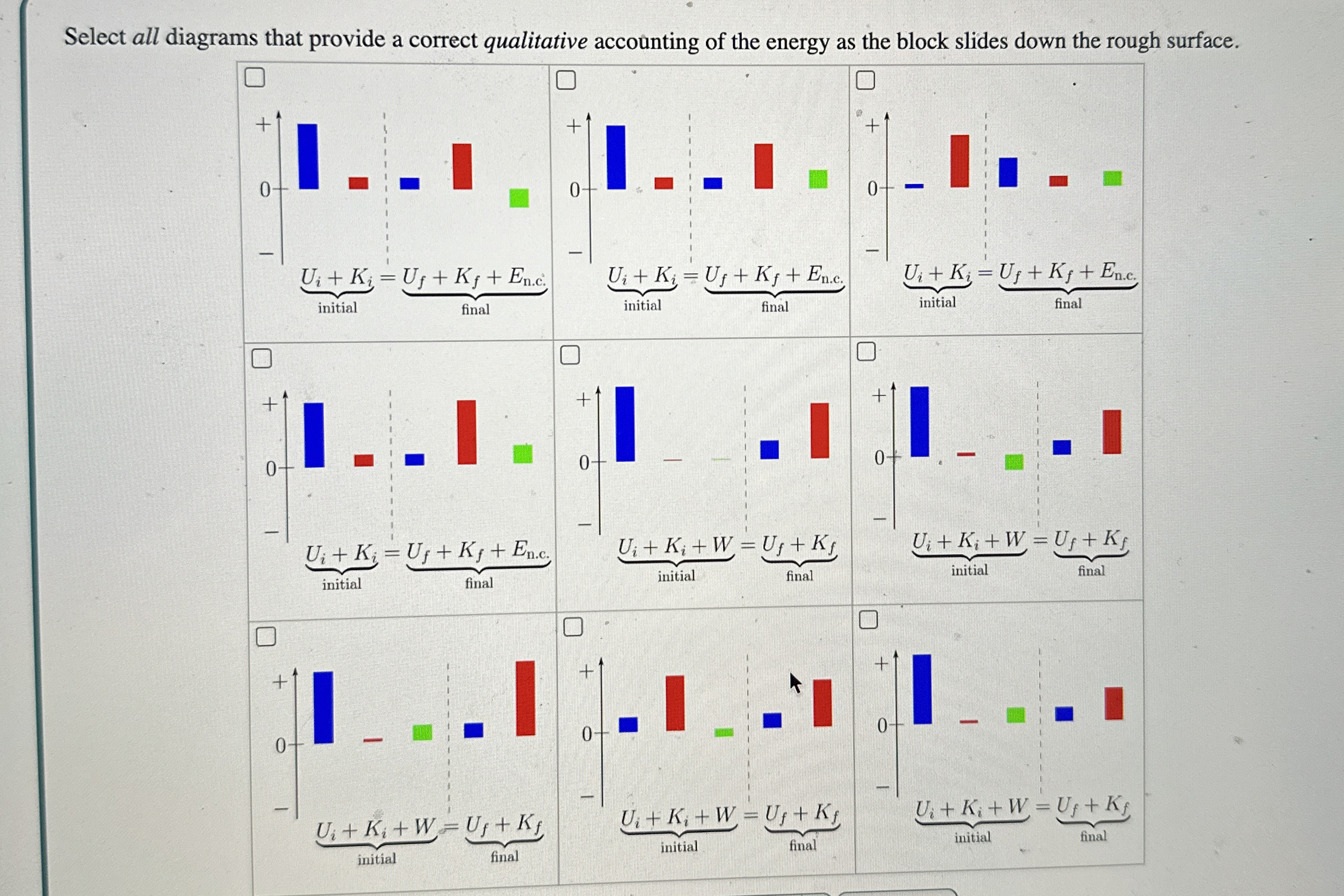 Select all diagrams that provide a correct