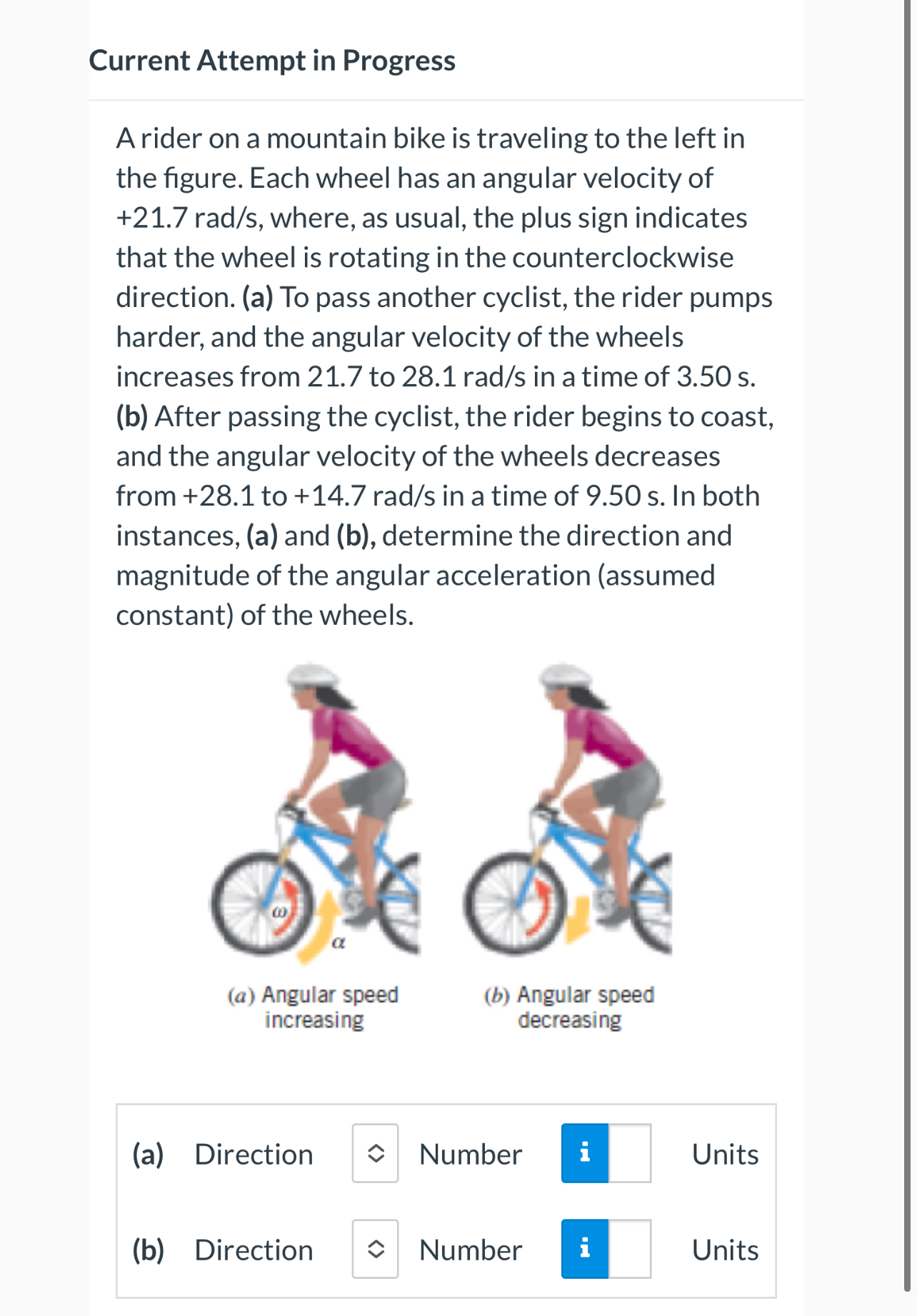 Current Attempt in Progress A rider on a mountain